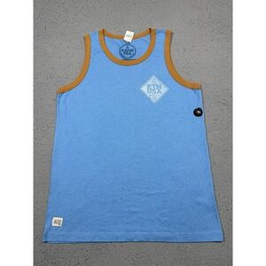 NWT Katin Shirt Mens Medium Blue Tank Top USA Surf Graphic Tagless Made In USA
